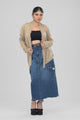 MOZR Statement Sleeve Silk Wrap - Sand