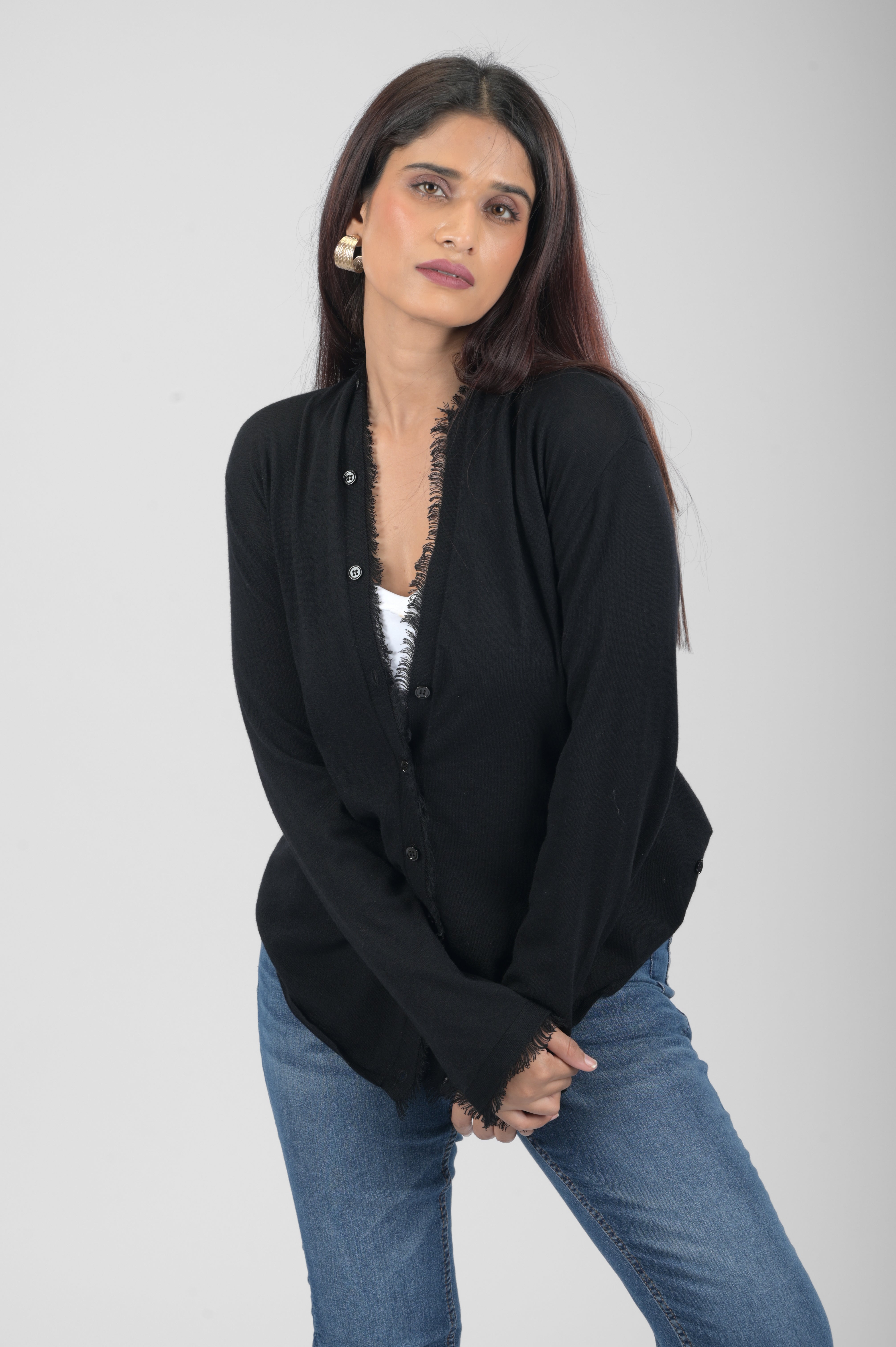 Mozr Statement Sleeve Silk Wrap - Mozr Black
